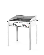 GREEN FIRE BARBECUE CON 2 BRUCIATORI, HENDI, PROFI LINE, TEGLIA E GRIGLIA GN 1/1 IN GHISA, 11,6KW, 7 - 149508