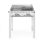GREEN FIRE BARBECUE CON 2 BRUCIATORI, HENDI, PROFI LINE, 2 GRIGLIE 1/1 IN ACCIAIO, 11,6KW, 740X612X( - 149621