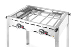 GREEN FIRE BARBECUE CON 2 BRUCIATORI, HENDI, PROFI LINE, TEGLIA E GRIGLIA GN 1/1 IN GHISA, 11,6KW, 7 - 149508