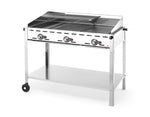 GREEN FIRE BARBECUE CON 3 BRUCIATORI, HENDI, PROFI LINE, 17,4KW, 1078X612X(H)825MM - 149591