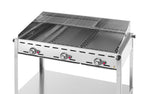 GREEN FIRE BARBECUE CON 3 BRUCIATORI, HENDI, PROFI LINE, 17,4KW, 1078X612X(H)825MM - 149591