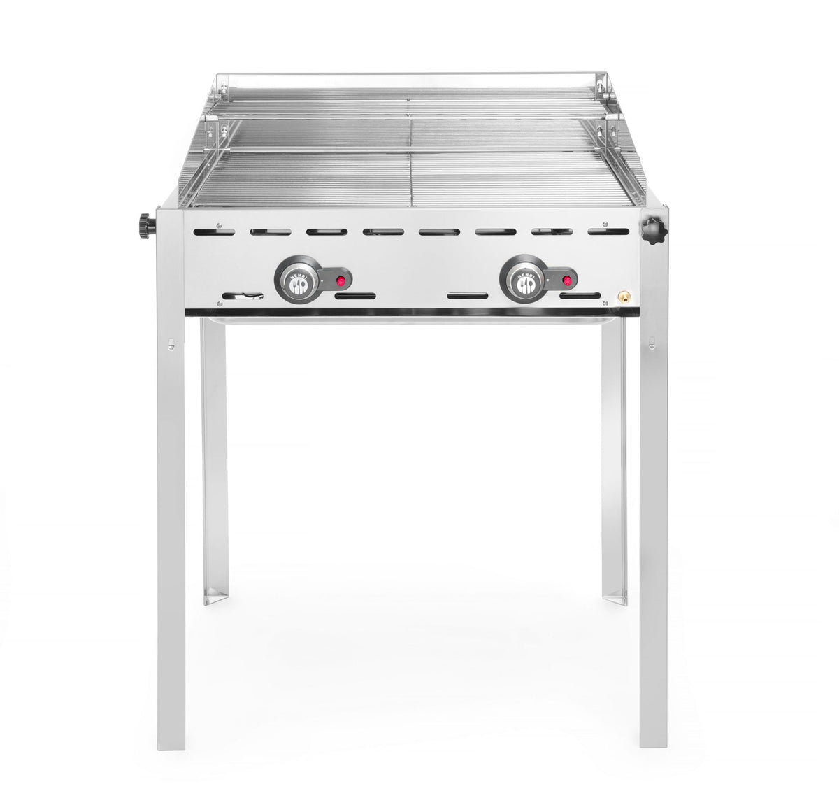 GREEN FIRE BARBECUE CON 2 BRUCIATORI, HENDI, PROFI LINE, 2 GRIGLIE 1/1 IN ACCIAIO, 11,6KW, 740X612X( - 149621