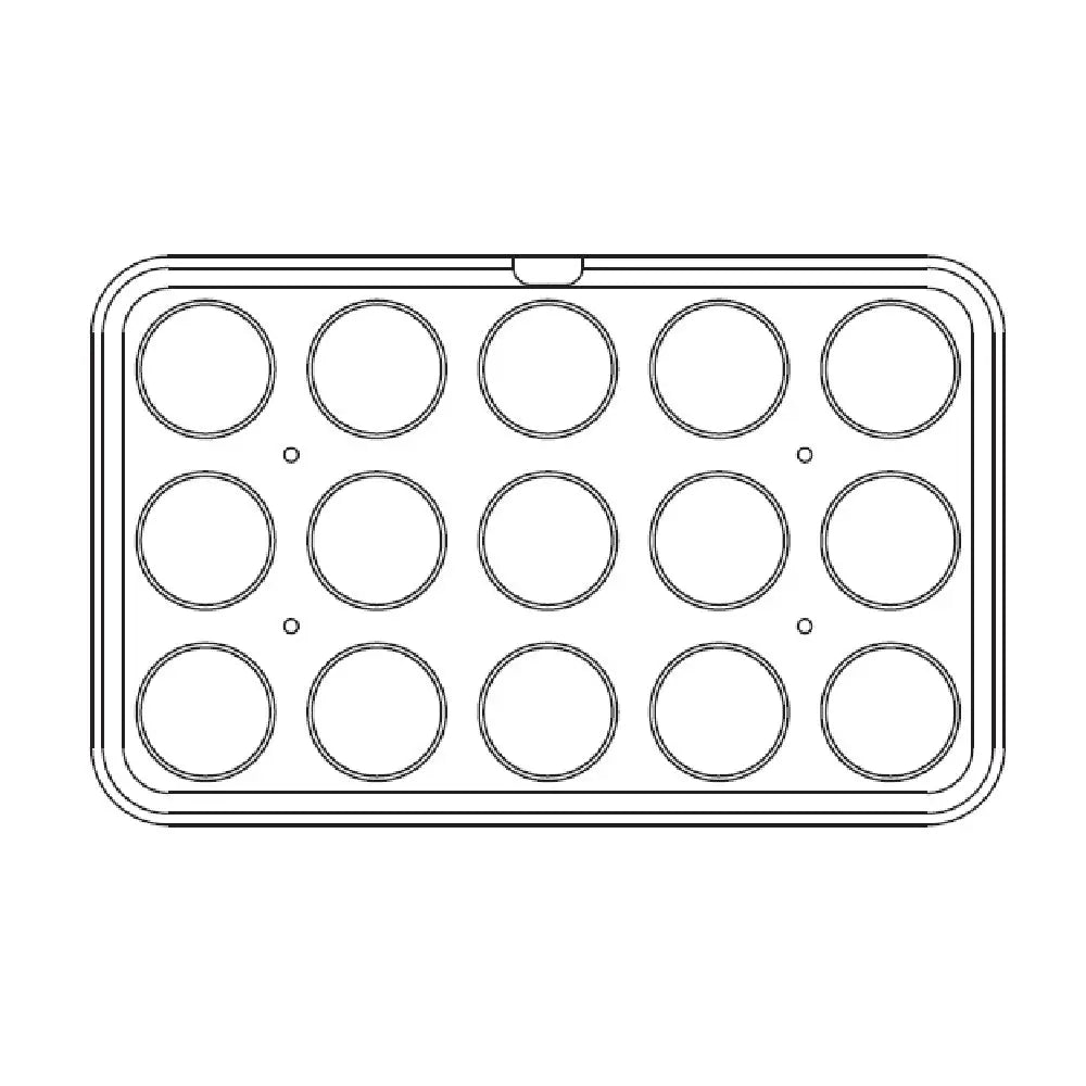 15 IMPRONTE TONDE Ø 80 X H 20 MM - PIASTRA 530X330 MM PER COOKMATIC MAXI - MAXIW - PAVONI ITALIA - PIASTRE E STAMPI