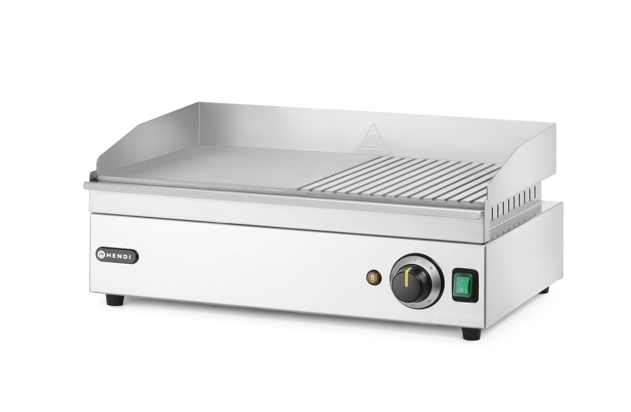 FRY TOP METÀ RIGATA, HENDI, KITCHEN LINE, 220-240V/2400W, 527X404X(H)233MM - 154946