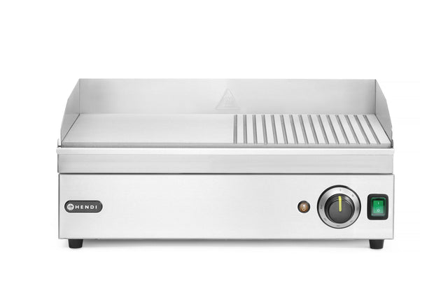 FRY TOP METÀ RIGATA, HENDI, KITCHEN LINE, 220-240V/2400W, 527X404X(H)233MM - 154946