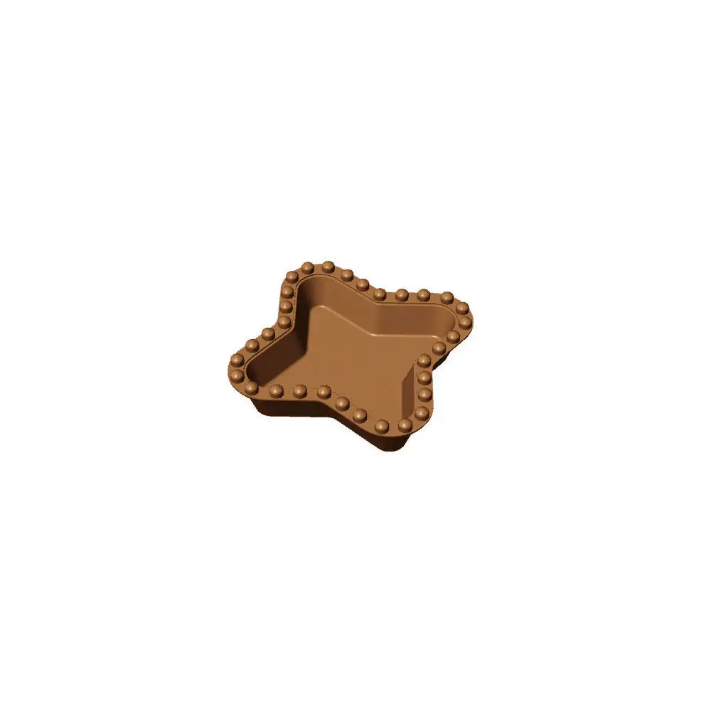 16 IMPRONTE STELLA FESTONATE 62X62/47X47 H 18 MM - PIASTRA PER COOKMATIC 380X330 MM - PIASTRA-H - PAVONI ITALIA