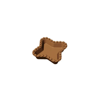 16 IMPRONTE STELLA FESTONATE 62X62/47X47 H 18 MM - PIASTRA PER COOKMATIC 380X330 MM - PIASTRA-H - PAVONI ITALIA