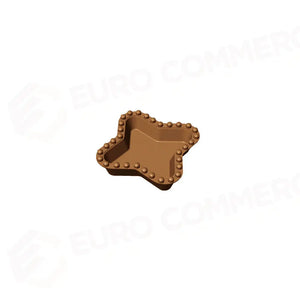 16 IMPRONTE STELLA FESTONATE 62X62/47X47 H 18 MM - PIASTRA PER COOKMATIC 380X330 MM - PIASTRA-H - PAVONI ITALIA