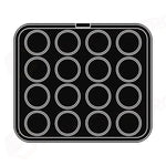 16 IMPRONTE TONDE Ø 68/61 H 18 MM - PIASTRA PER COOKMATIC 380X330 MM - PIASTRA-13 - PAVONI ITALIA - PIASTRE E STAMPI