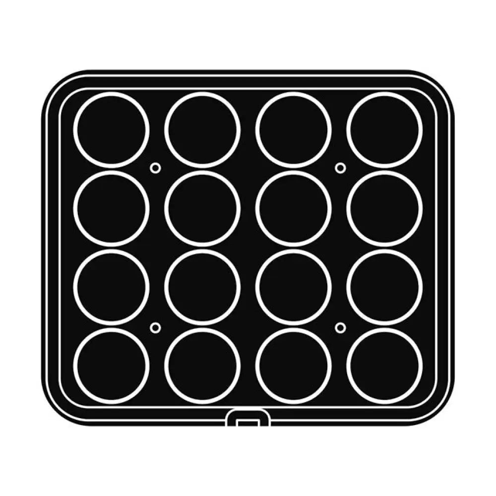 16 IMPRONTE TONDE Ø 68/66 H 20 MM - PIASTRA PER COOKMATIC 380X330 MM - PIASTRA56 - PAVONI ITALIA - TEGLIE E STAMPI