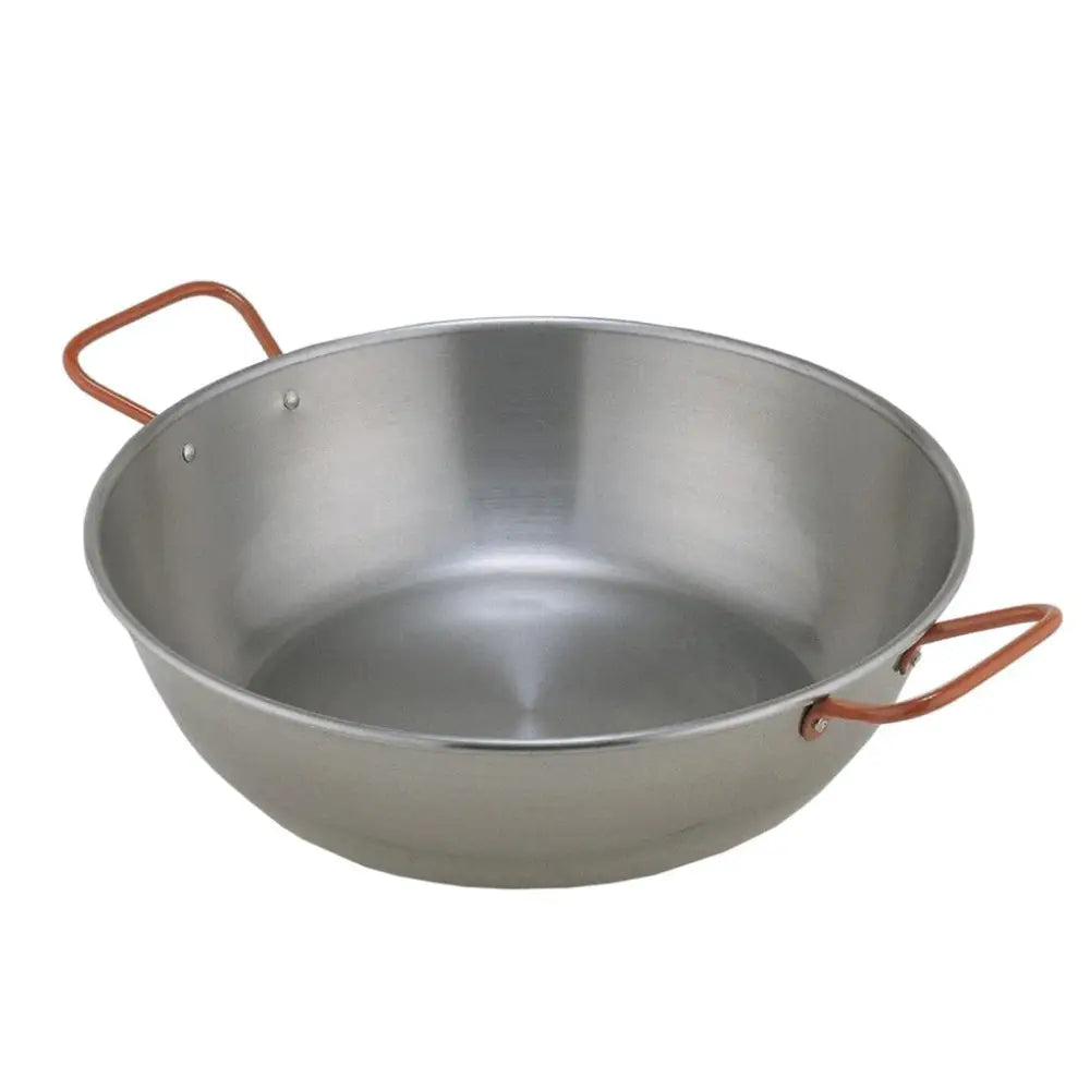 TEGAME FONDO 2 MANICI 40 CM FERRO SPAZZOLATO G103 GARCIMA - 1380409 - MEDRI
