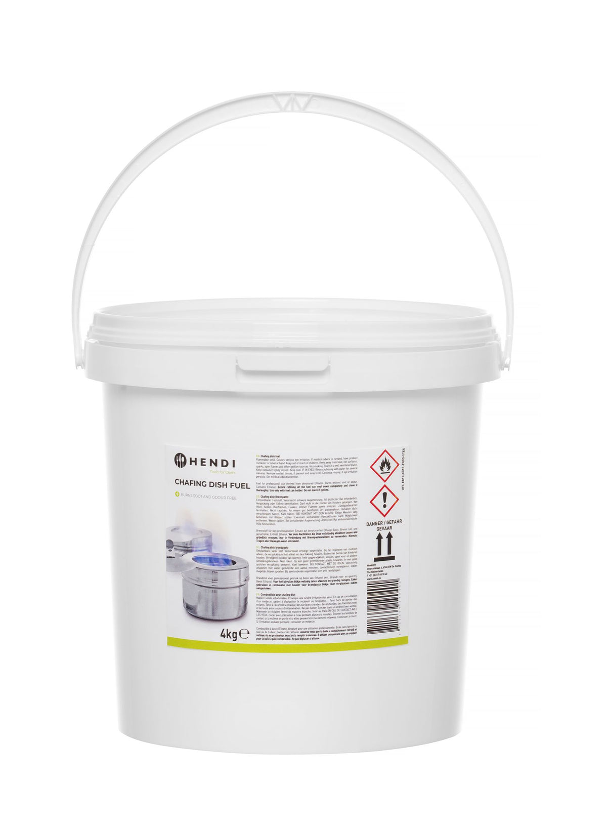 COMBUSTIBILE PER SCALDAVIVANDE 4KG (DE/IT/HU/HR/SI), HENDI - 190401