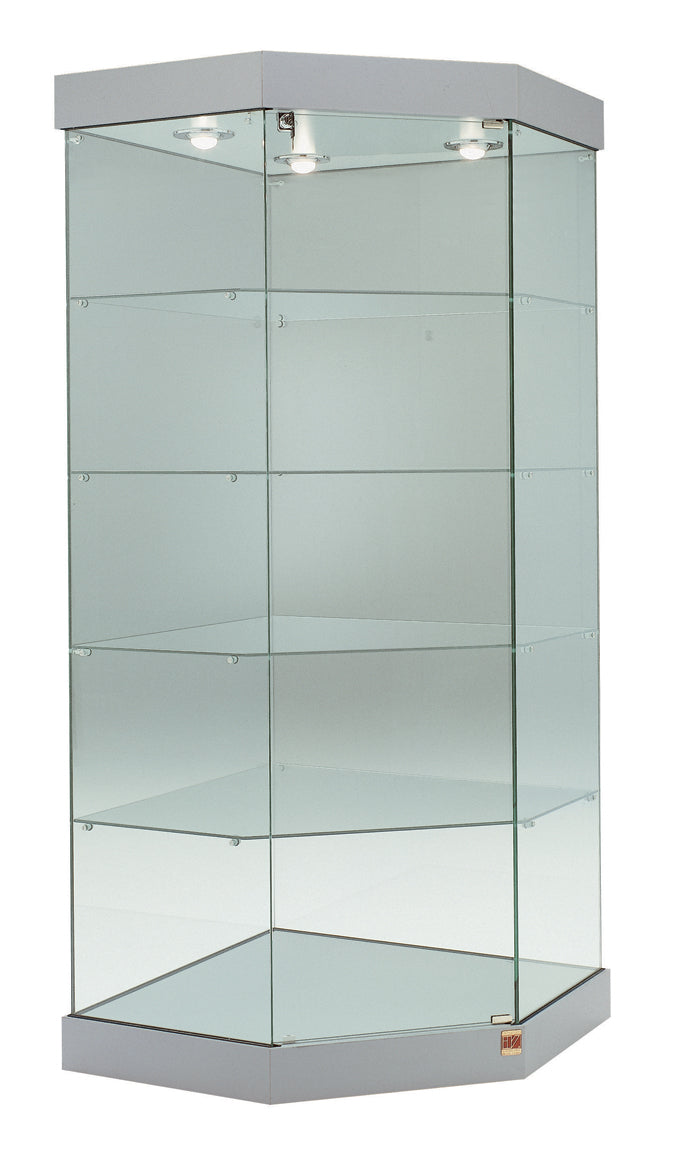 VETRINE ANGOLARI LAMINATO 73X73X188 CM - 191/AG - ITALVETRINE