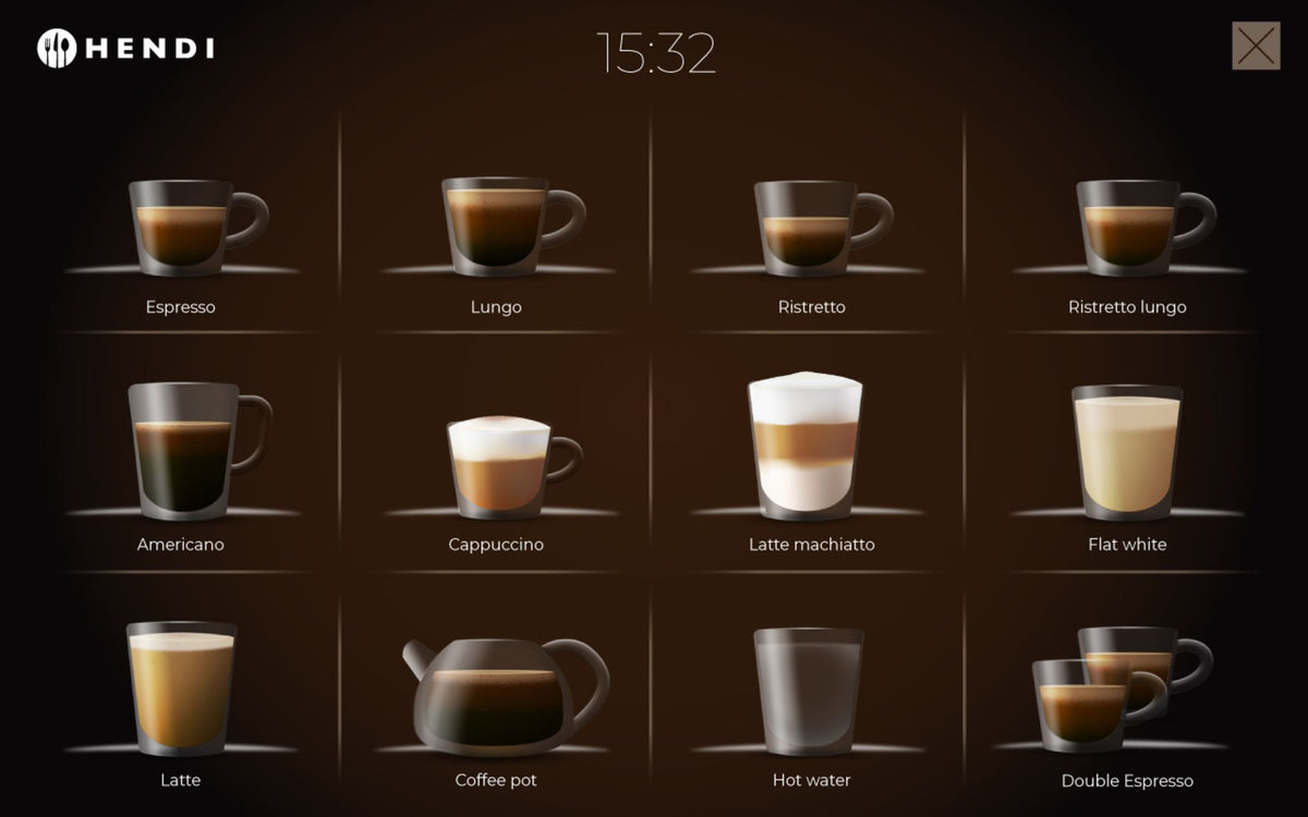 MACCHINA DA CAFFÈ AUTOMATICA, HENDI, 230V/3000W, 390X544X(H)578MM - 209950