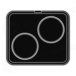 2 IMPRONTE TONDE Ø 160/146 H 22 MM - PIASTRA PER COOKMATIC 380X330 MM - PIASTRA-Z - PAVONI ITALIA - PIASTRE E STAMPI