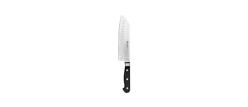 MAITRE COLTELLO SANTOKU ALVEOLATO CM18 - 200594 - MORINI