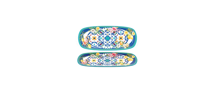 GUZ.FLOWER&LEMON VASSOIO RETTANGOLARE MEL.39,5X16 - 201116 - MORINI