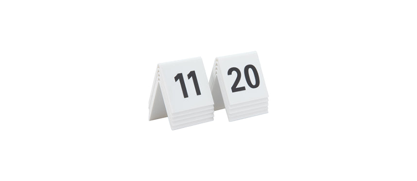 CONF.10 PZ SEGNAPOSTO ACRILICO BIANCO 11-20 - 201425 - MORINI