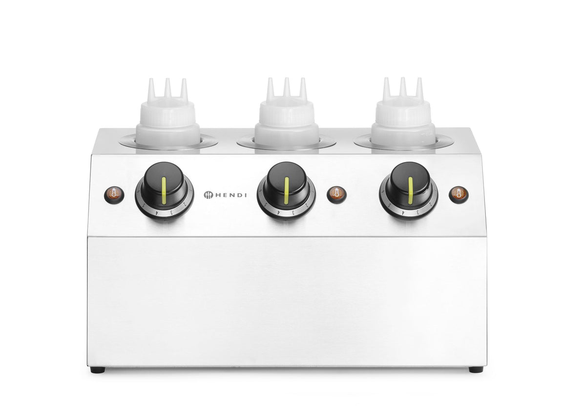 SCALDAVIVANDE PER SALSE, HENDI, DOPPIO - 2X0,65L, 220-240V/400W, 270X223X(H)282MM - 201725