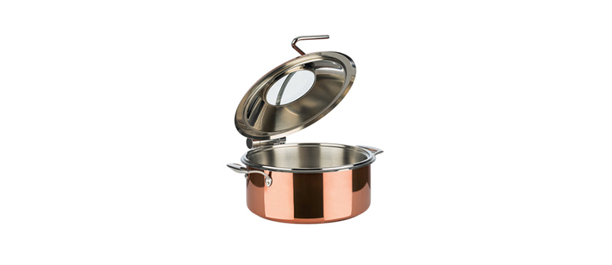 PADERNO CHAFING DISH CM.30,5H17,5 C/C RAME IND. - 201822 - MORINI