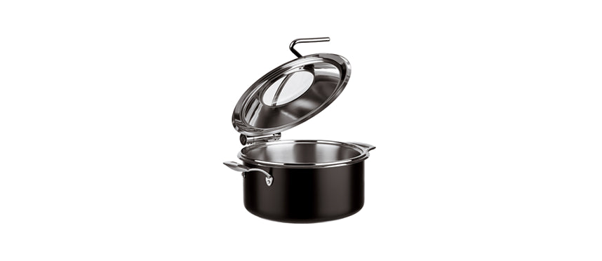 PADERNO CHAFING DISH CM.30,5H17,5 C/C NERO IND. - 201823 - MORINI