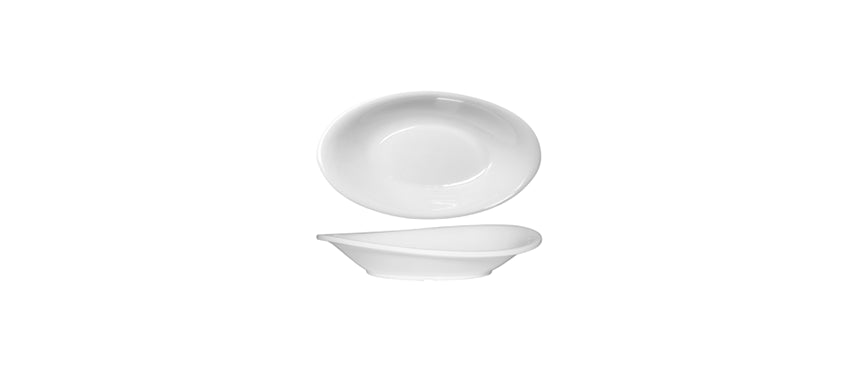 VASSOIO OVALE MEL.BIANCO CM17X10 H3,3 - 202019 - MORINI
