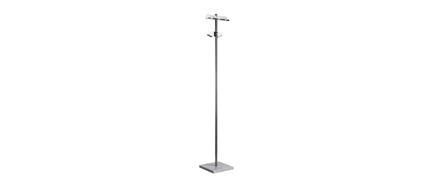 PIAZZA PORTAPALE CON BASE MARMO 30X30 H182 - 202216 - MORINI