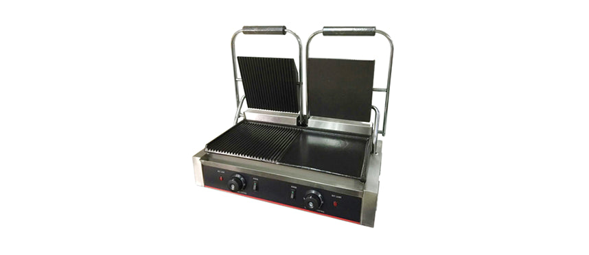 PIASTRA PER PANINI 2 SC.LISCIA/RIGATA W1800(X2) - 202612 - MORINI