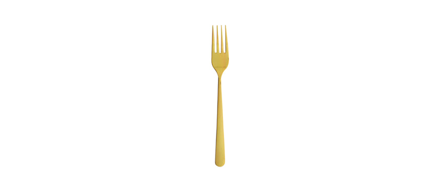OSLO GOLD FORCHETTA TAVOLA ACCIAIO INOX 18/10 - 202753 - MORINI