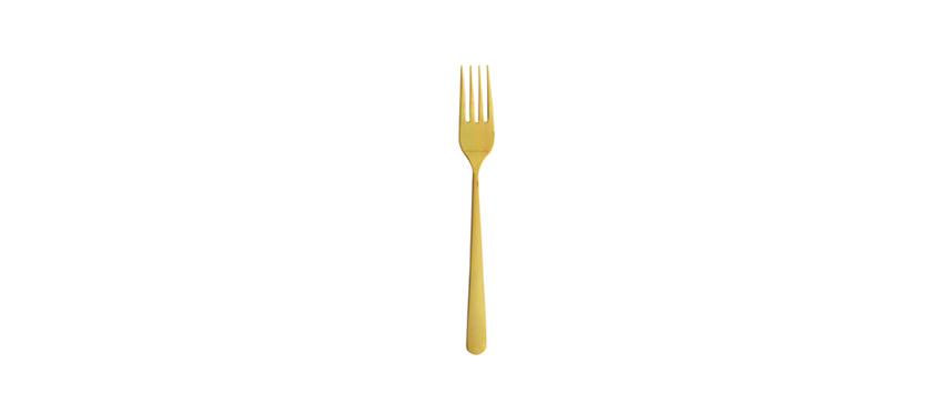 OSLO GOLD FORCHETTA FRUTTA ACCIAIO INOX 18/10 - 202756 - MORINI