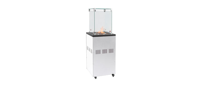 ETNA STUFA GAS BIANCA C/RUOTE CM47X47H130 C/COVER - 202831 - MORINI