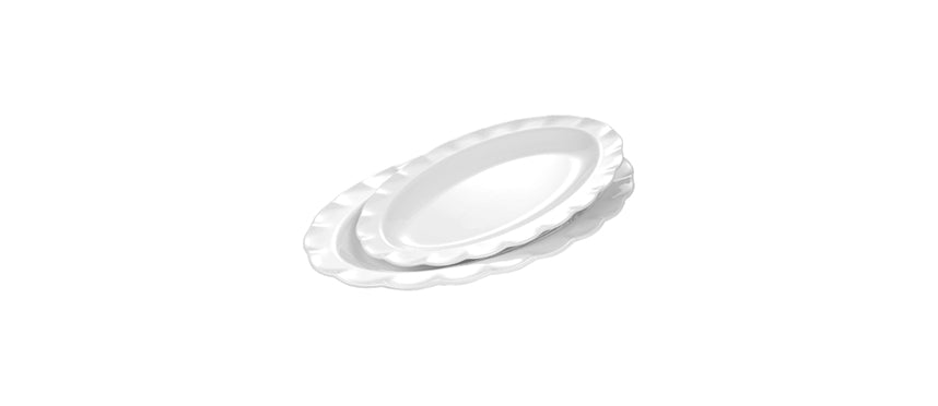 BUFFET VASSOIO OVALE MEL.BIANCO CM60,8X38,5 - 203120 - MORINI