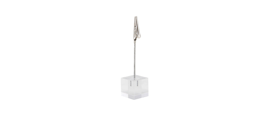CONF.6PZ CUBO PORTA TAG C/CLIP ACRIL.2,5X2,5 H10 - 203296 - MORINI