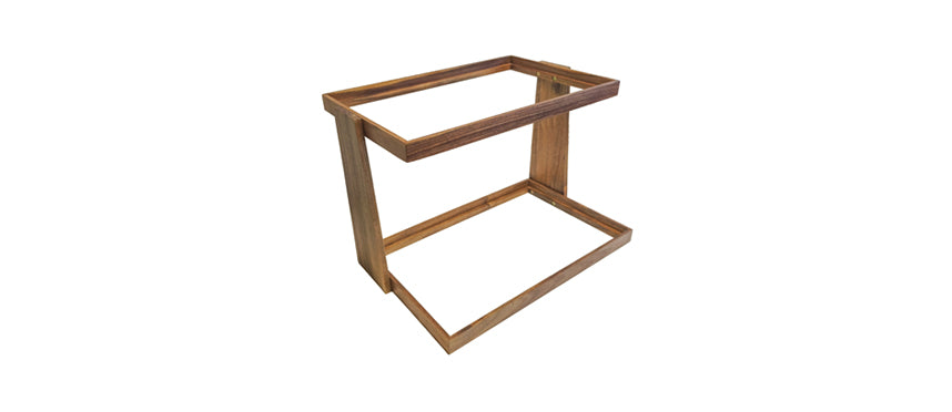 BUFFET ACACIA ALZATA 2 POSTI PER CASSETTE GN1/1 - 203327 - MORINI