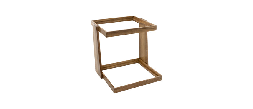 BUFFET ACACIA ALZATA 2 POSTI PER CASSETTE GN2/3 - 203328 - MORINI