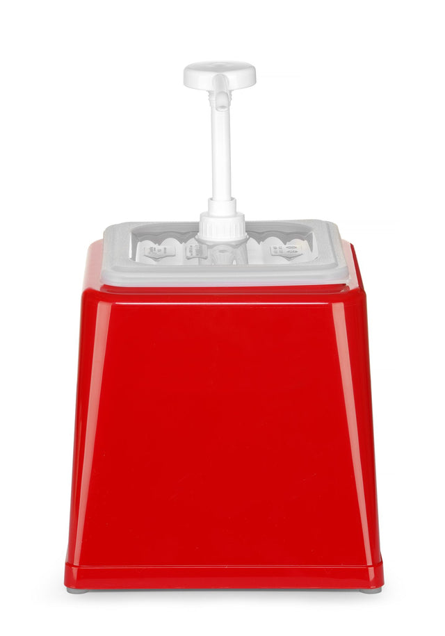 DOSATORE PER SALSE CON POMPA, HENDI, 2,5L, GIALLO, 230X210X(H)327MM - 203538
