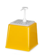 DOSATORE PER SALSE CON POMPA, HENDI, 2,5L, GIALLO, 230X210X(H)327MM - 203538