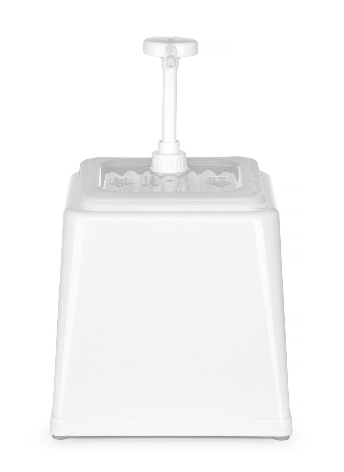 DOSATORE PER SALSE CON POMPA, HENDI, 2,5L, BIANCO, 230X210X(H)327MM - 203545