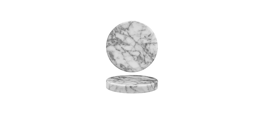 MARBLE WHITE PIATTINO TONDO CM13 H2 - 203610 - MORINI
