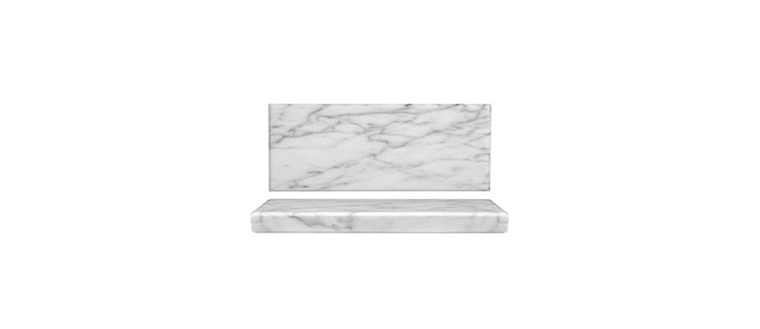 MARBLE WHITE VASSOIO RETTANGOLARE CM25X9 H2 - 203613 - MORINI