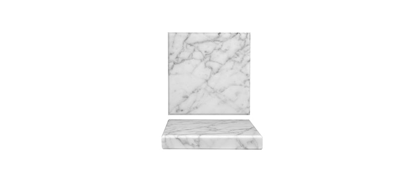 MARBLE WHITE PIATTINO QUADRATO CM13 H2 - 203614 - MORINI