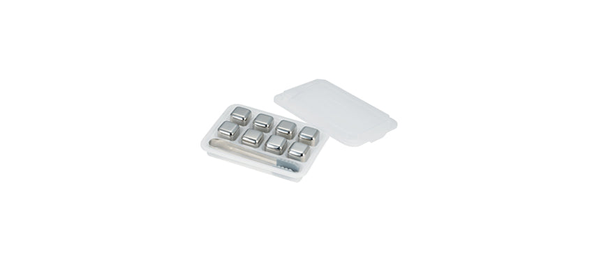 SET 8 PZ CUBETTI GHIACCIO C/PINZA INOX - 203735 - MORINI