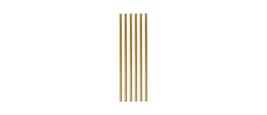 SET 6 PZ CANNUCCIA ORO INOX 18/10 C/SCOV.CM20 - 203736 - MORINI