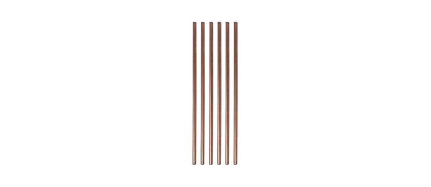 SET 6 PZ CANNUCCIA RAME INOX 18/10 C/SCOV.CM20 - 203737 - MORINI