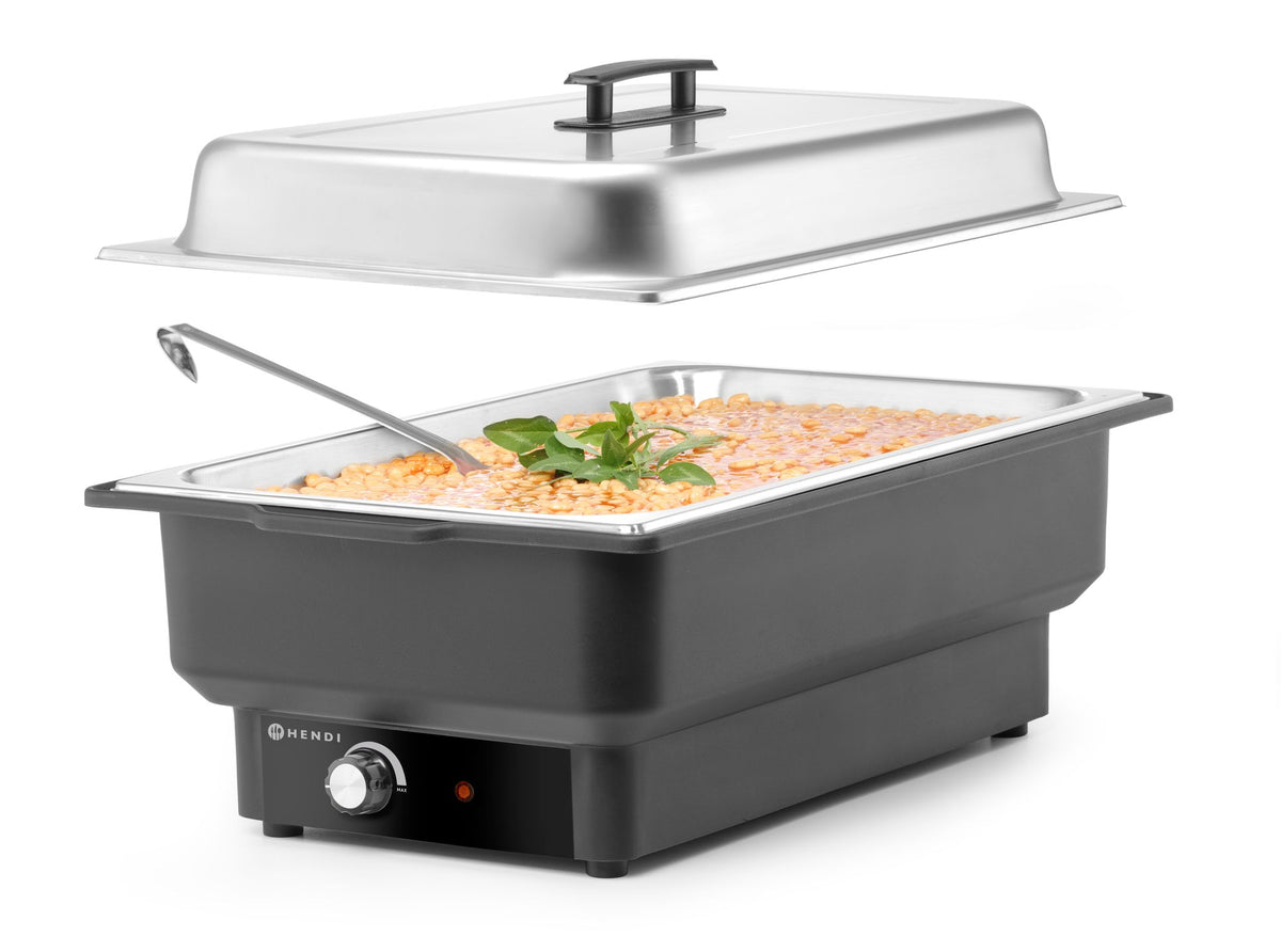 CHAFING DISH TELLANO ELETTRICO, HENDI, KITCHEN LINE, GN 1/1, 9L, 230V/900W, 575X349X(H)278MM - 204825
