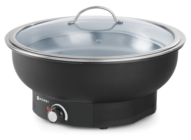 CHAFING DISH ELETTRICO TESINO, HENDI, KITCHEN LINE, 6,8L, 230V/500W, Ø405X(H)240MM - 204832