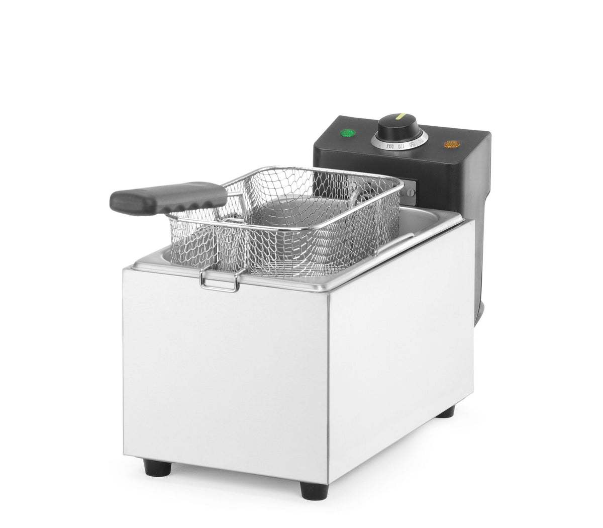 FRIGGITRICE PROFONDA, HENDI, BUDGET LINE, GN 1/3, 4L, ARGENTO, 230V/2800W, 184X404X(H)258MM - 205631