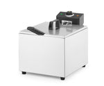 FRIGGITRICE PROFONDA, HENDI, BUDGET LINE, GN 1/2, 8L, ARGENTO, 230V/3500W, 267X407X(H)308MM - 205648