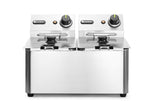 FRIGGITRICE PROFONDA 2X4 L, HENDI, KITCHEN LINE, 8L, 230V/6000W, 470X380X(H)315MM - 205846
