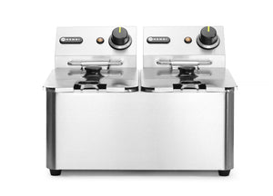 FRIGGITRICE PROFONDA 2X4 L, HENDI, KITCHEN LINE, 8L, 230V/6000W, 470X380X(H)315MM - 205846
